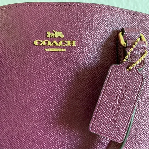 Coach burgundy Leather Sage Carryall Bag - Picture 3 of 8